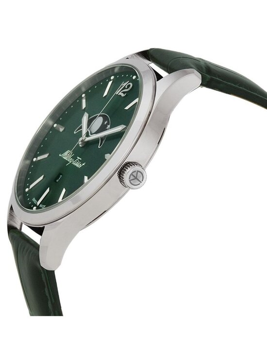 NWT Mathey-Tissot Urban Moon Quartz Moon Phase Green Dial Men\'s Watch